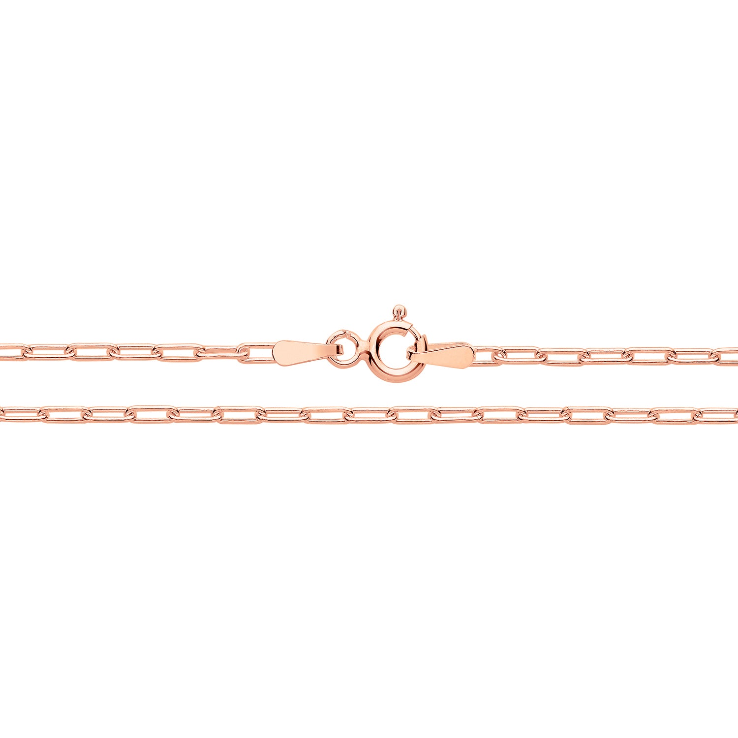 SILVER ROSE GOLD/PLATED PAPER CLIP CHAIN