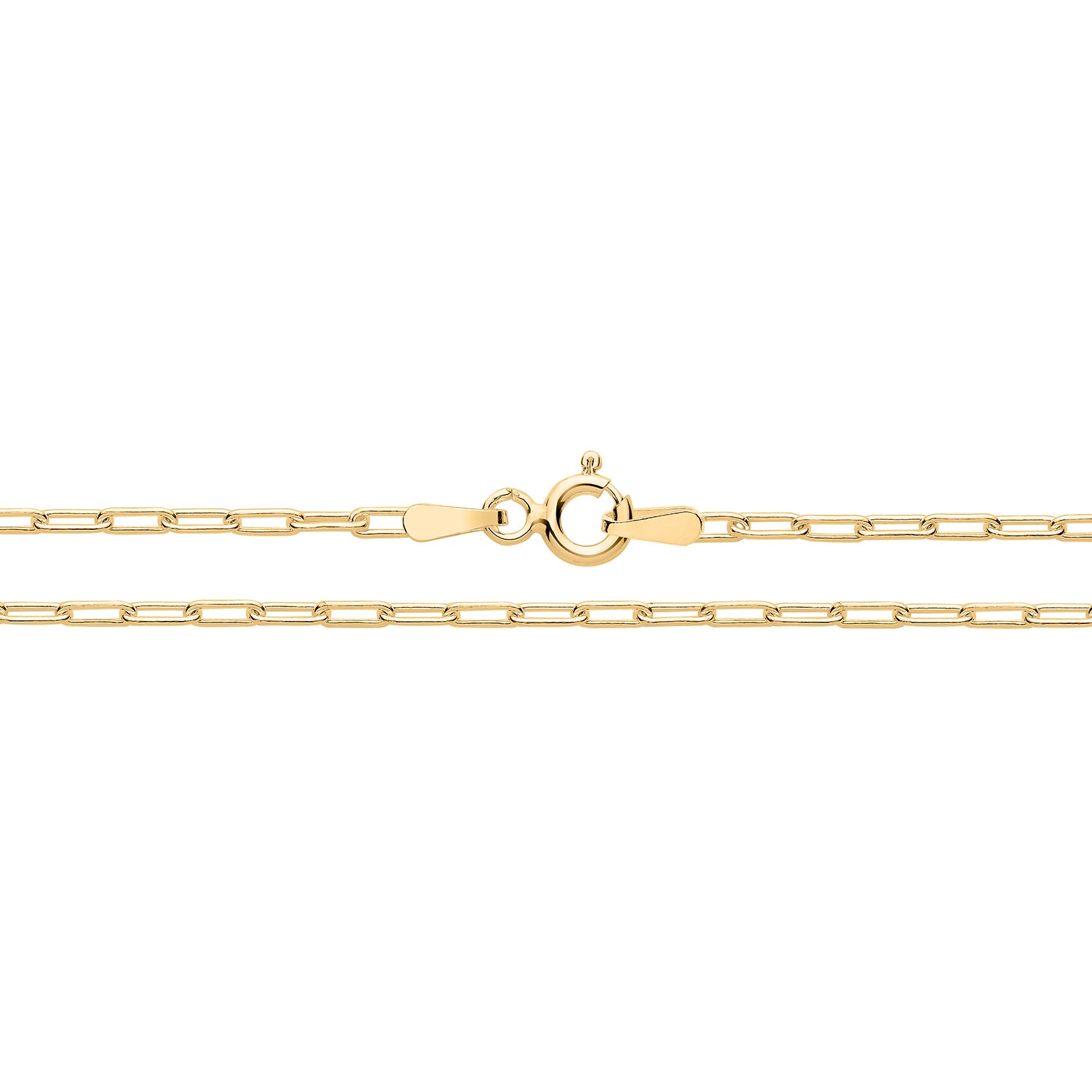 SILVER GOLD/PLATED PAPER CLIP CHAIN