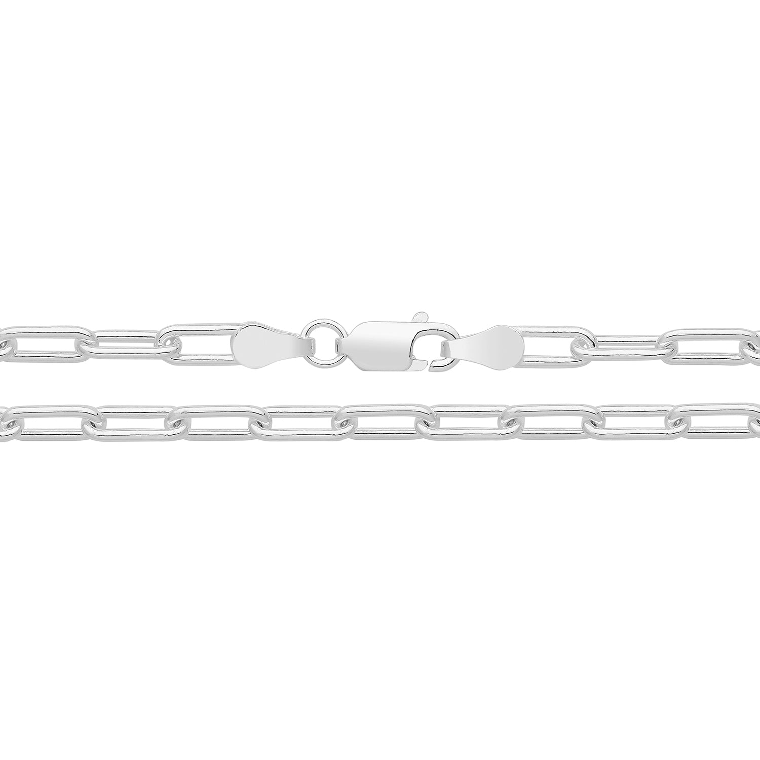 SILVER PAPER CLIP CHAIN