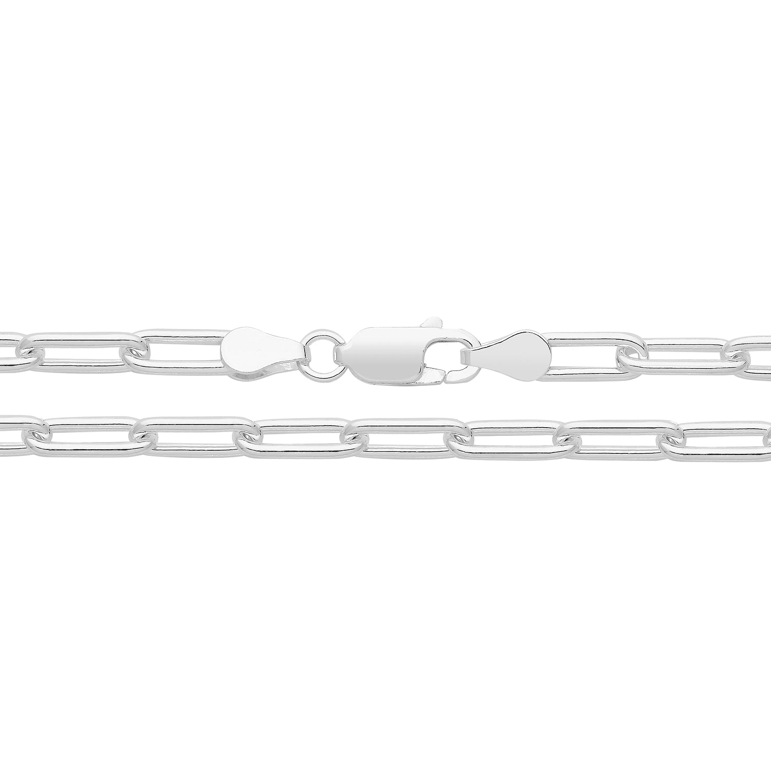 SILVER PAPER CLIP CHAIN