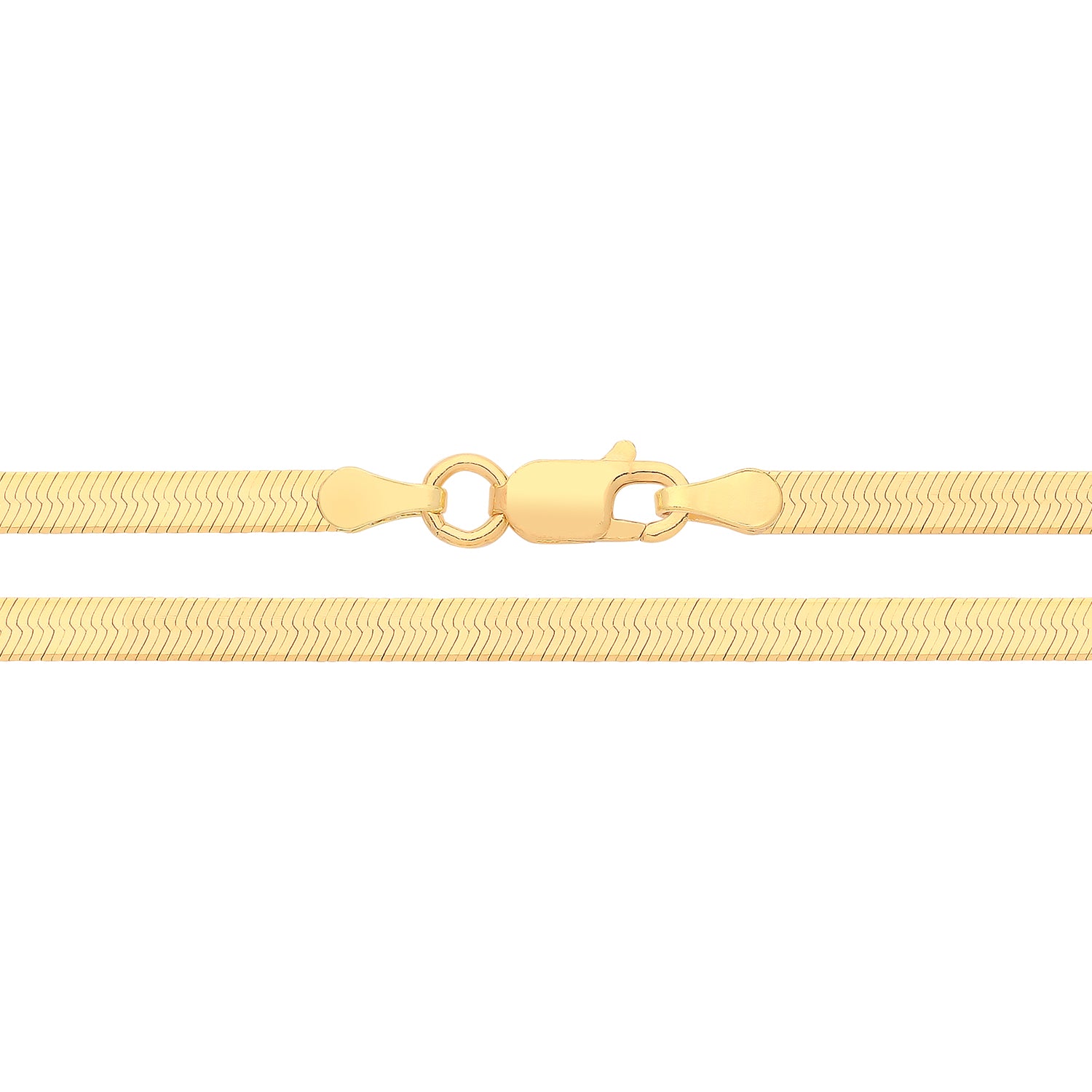 SILVER GOLD PLATED FLAT SNAKE