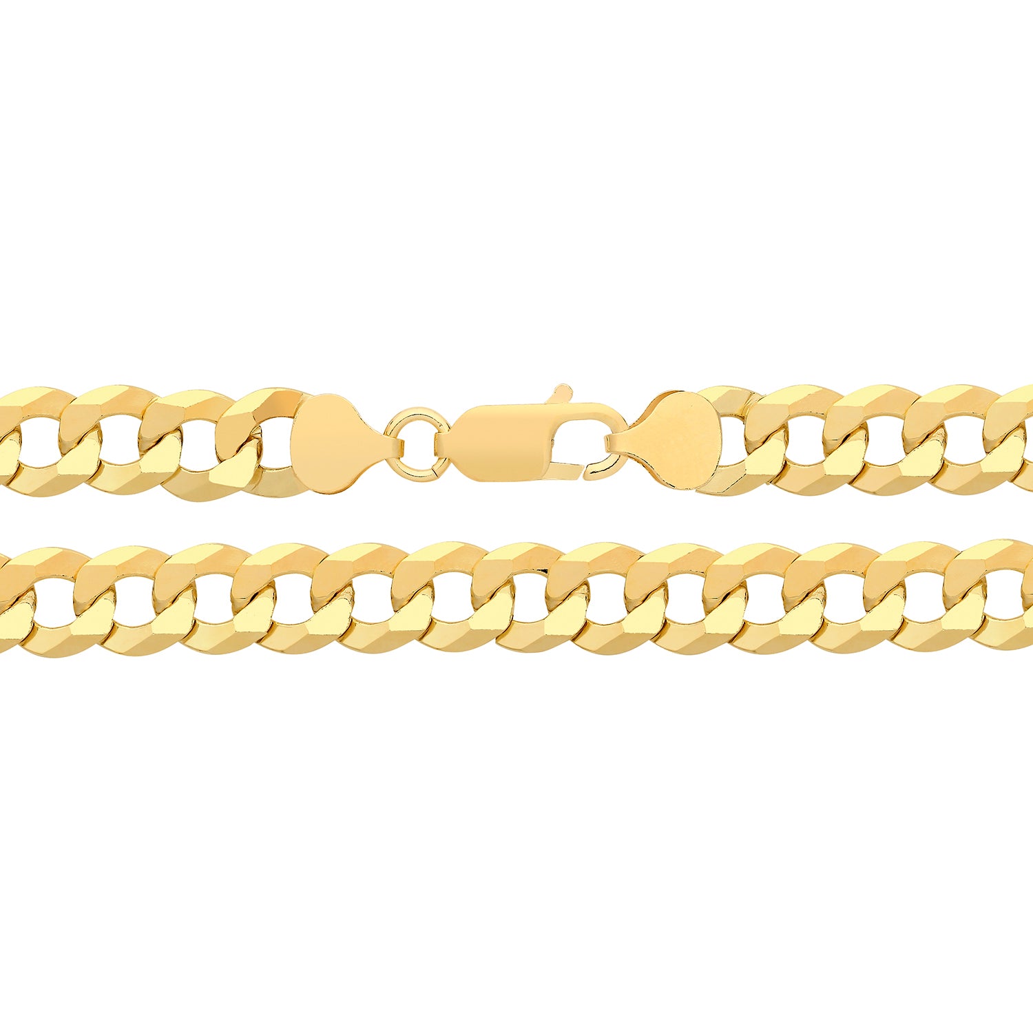 SILVER GOLD PLATED FLAT CURB
