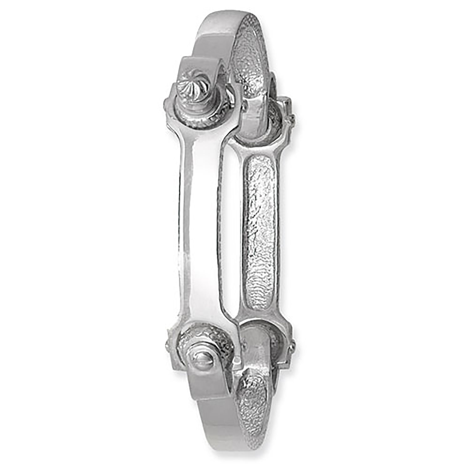 SILVER GENTS' SPANNER BANGLE