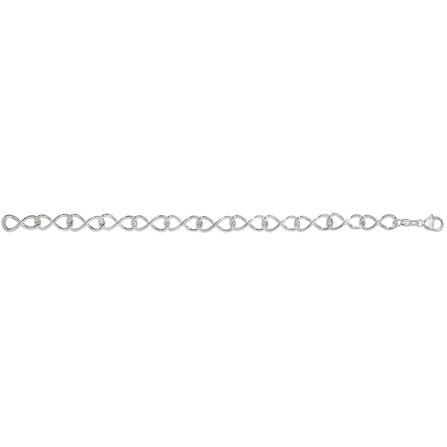 SILVER INFINITY LINK BRACELET
