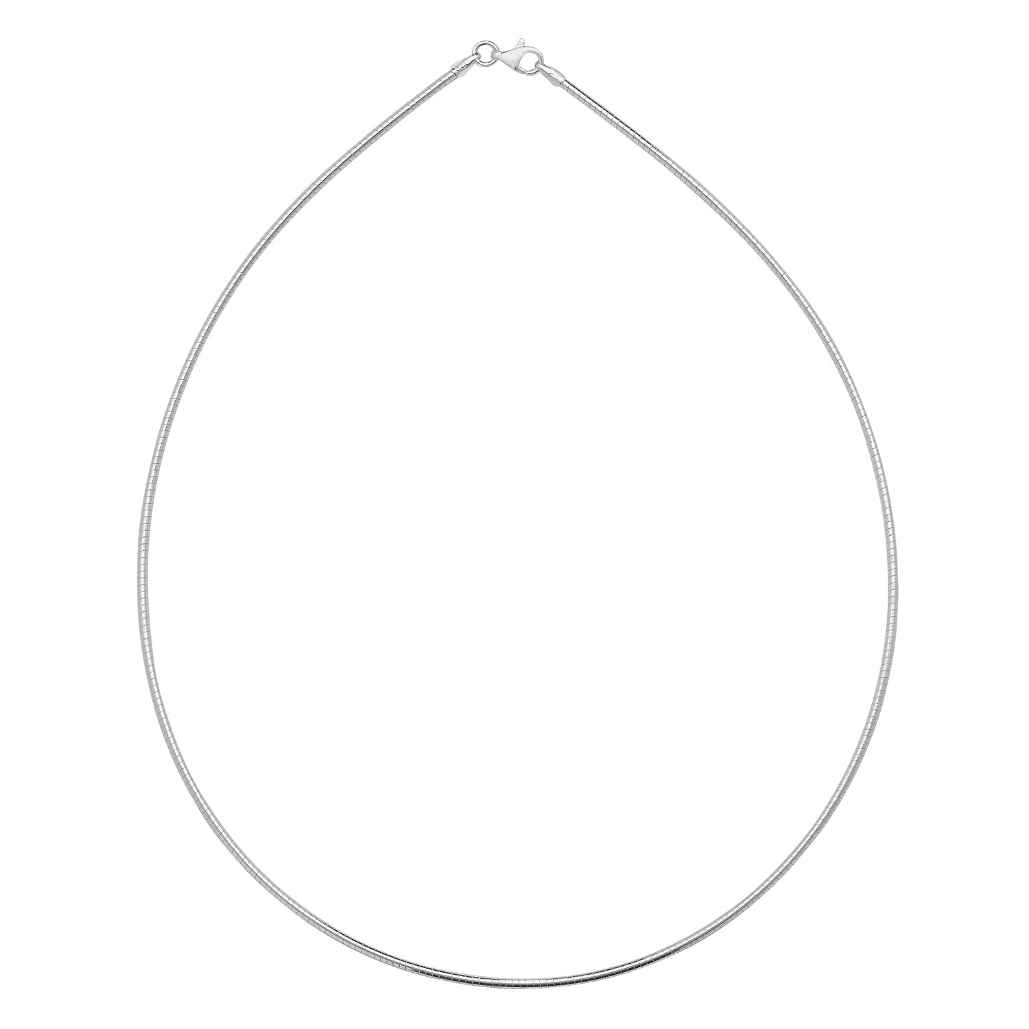 SILVER OMEGA NECKLET