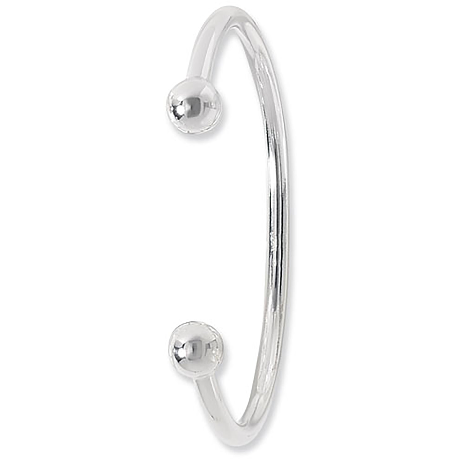 SILVER GENTS' TORC BANGLE