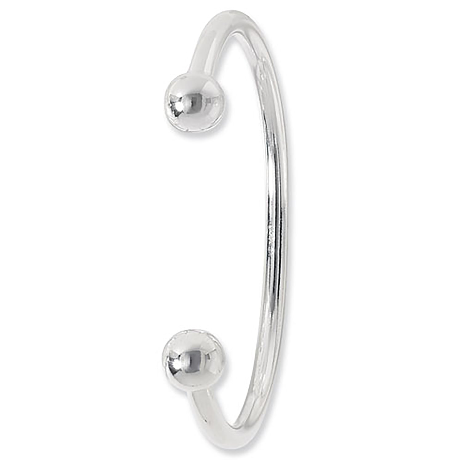 SILVER GENTS' TORC BANGLE