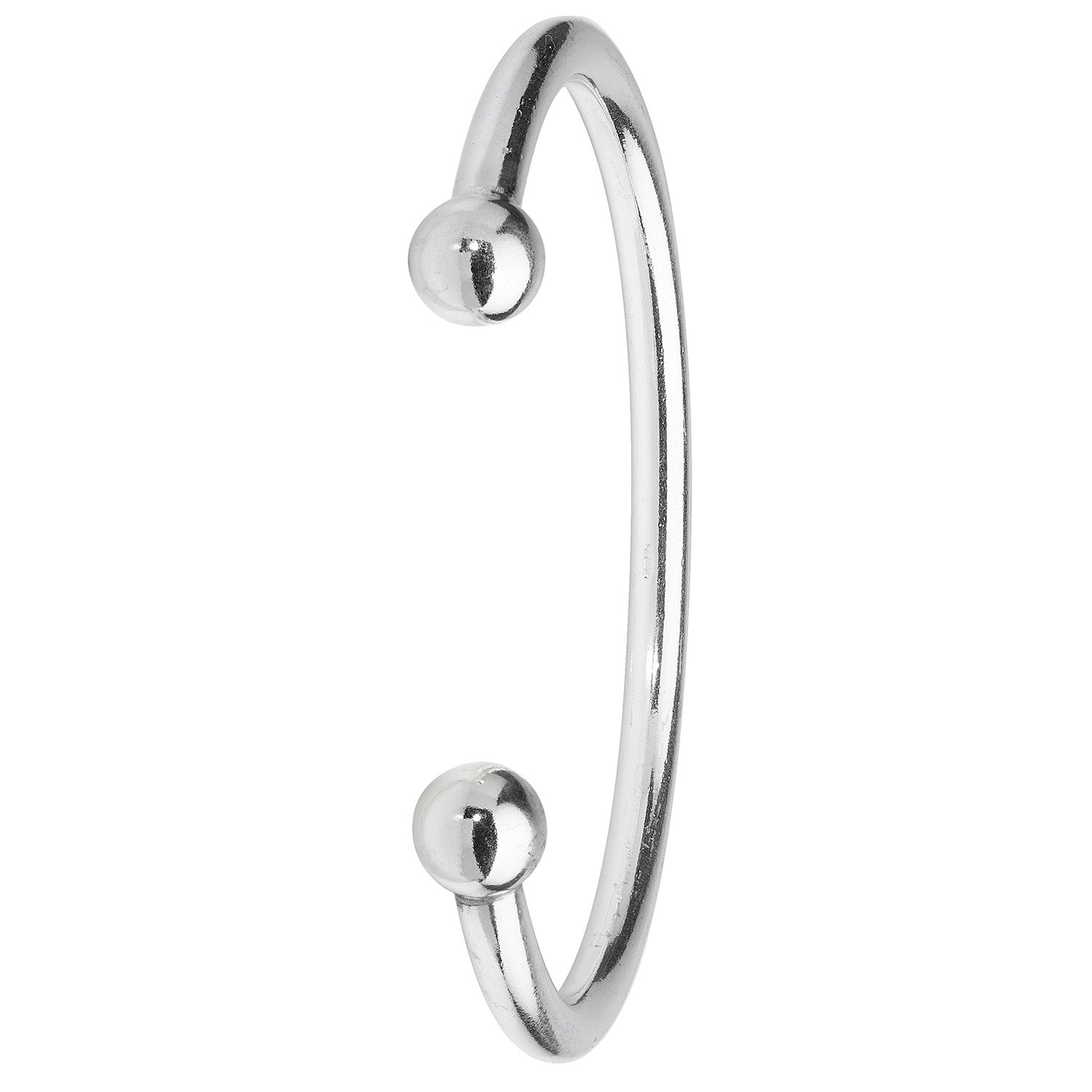 SILVER GENTS' TORC BANGLE