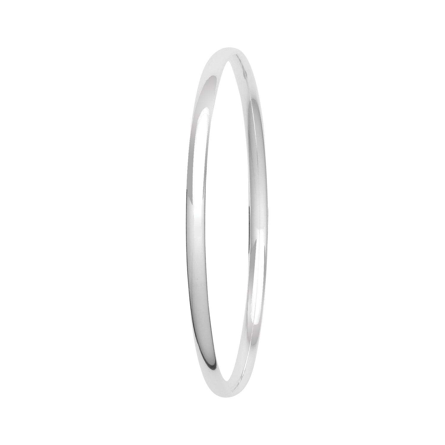 SILVER PLAIN ROUND BANGLE