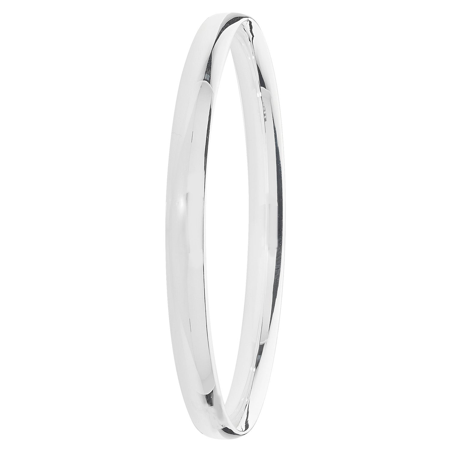 SILVER PLAIN ROUND CHUNKY BANGLE