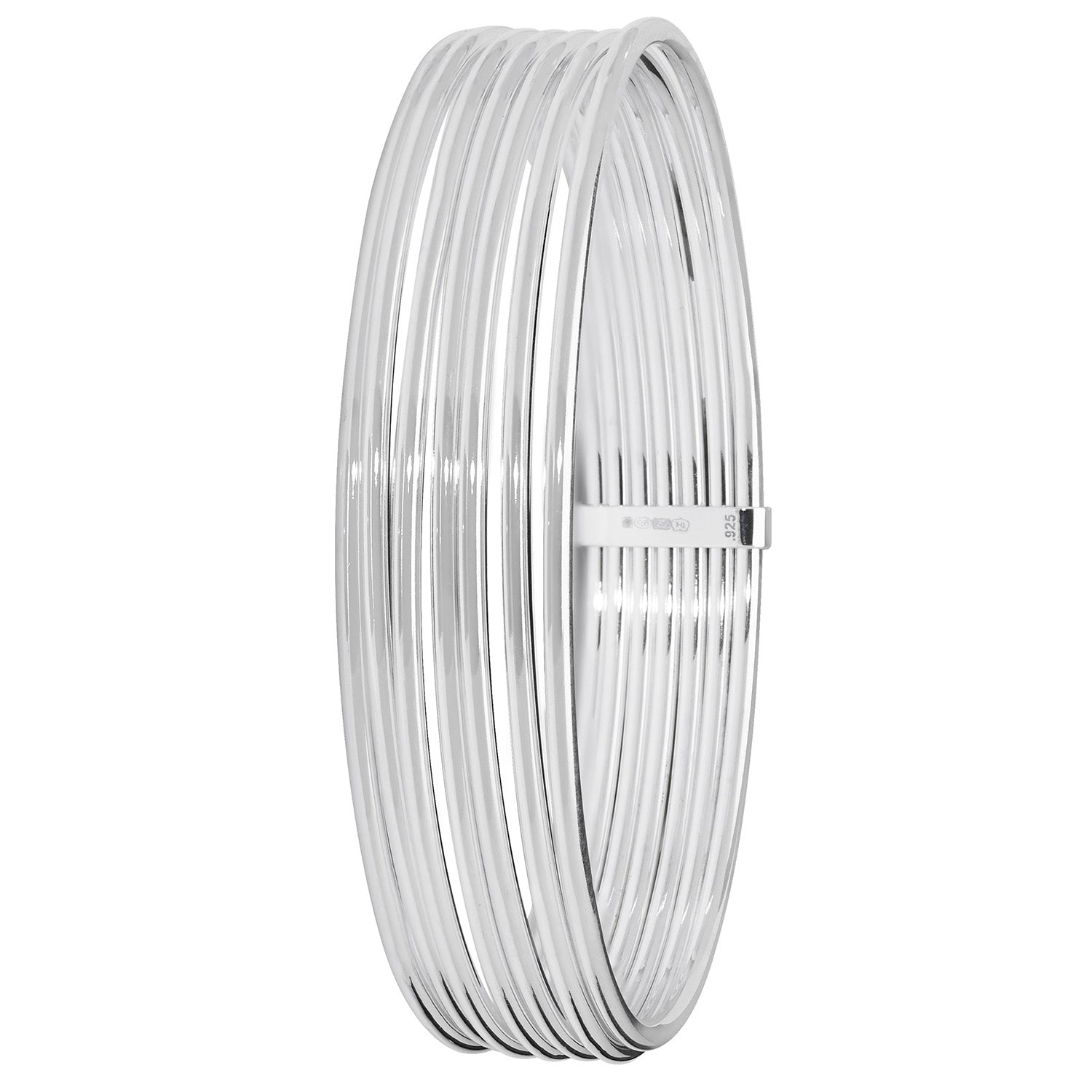 SILVER MULTI LAYER CUFF BANGLE