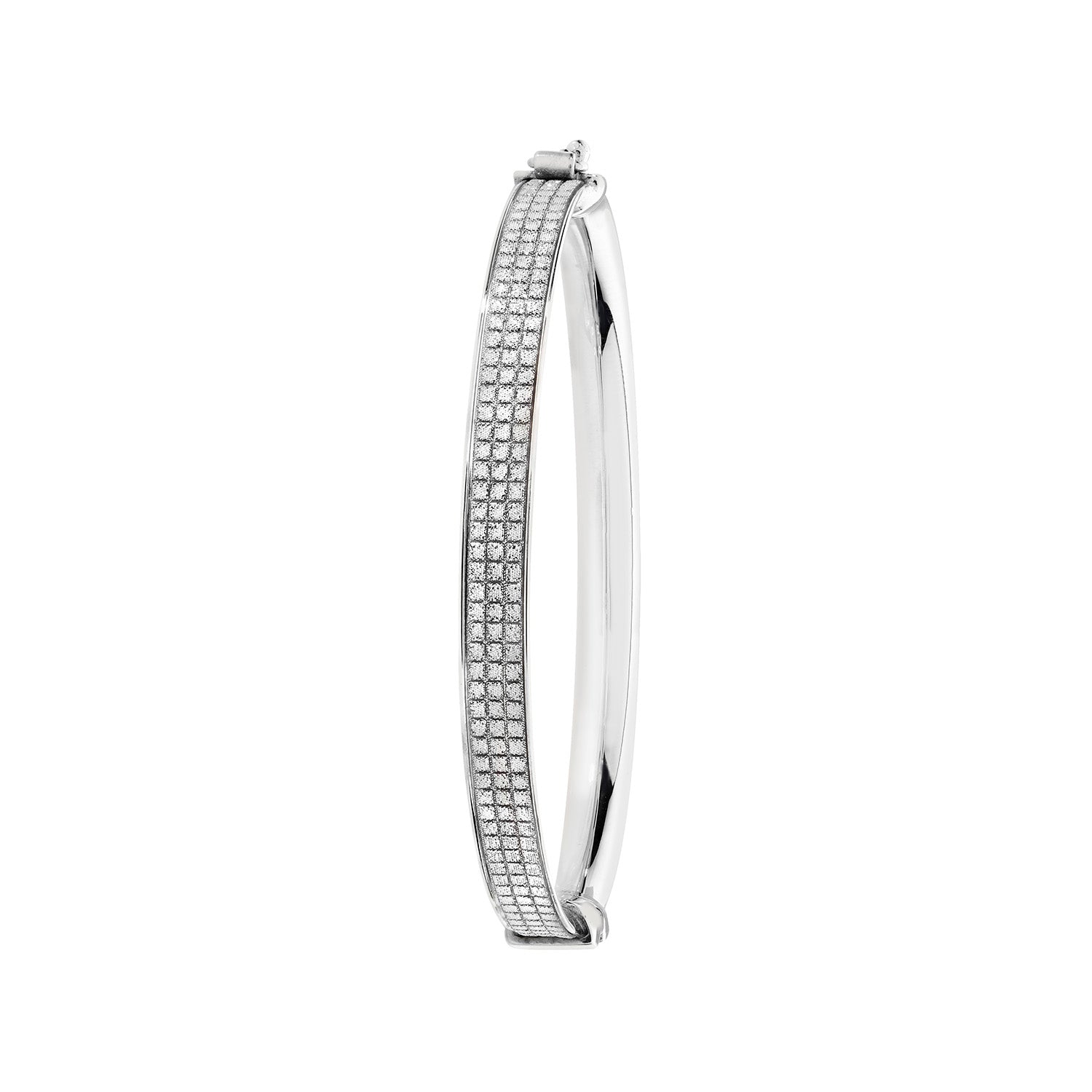 SILVER BABIES' MOONDUST HINGED BANGLE