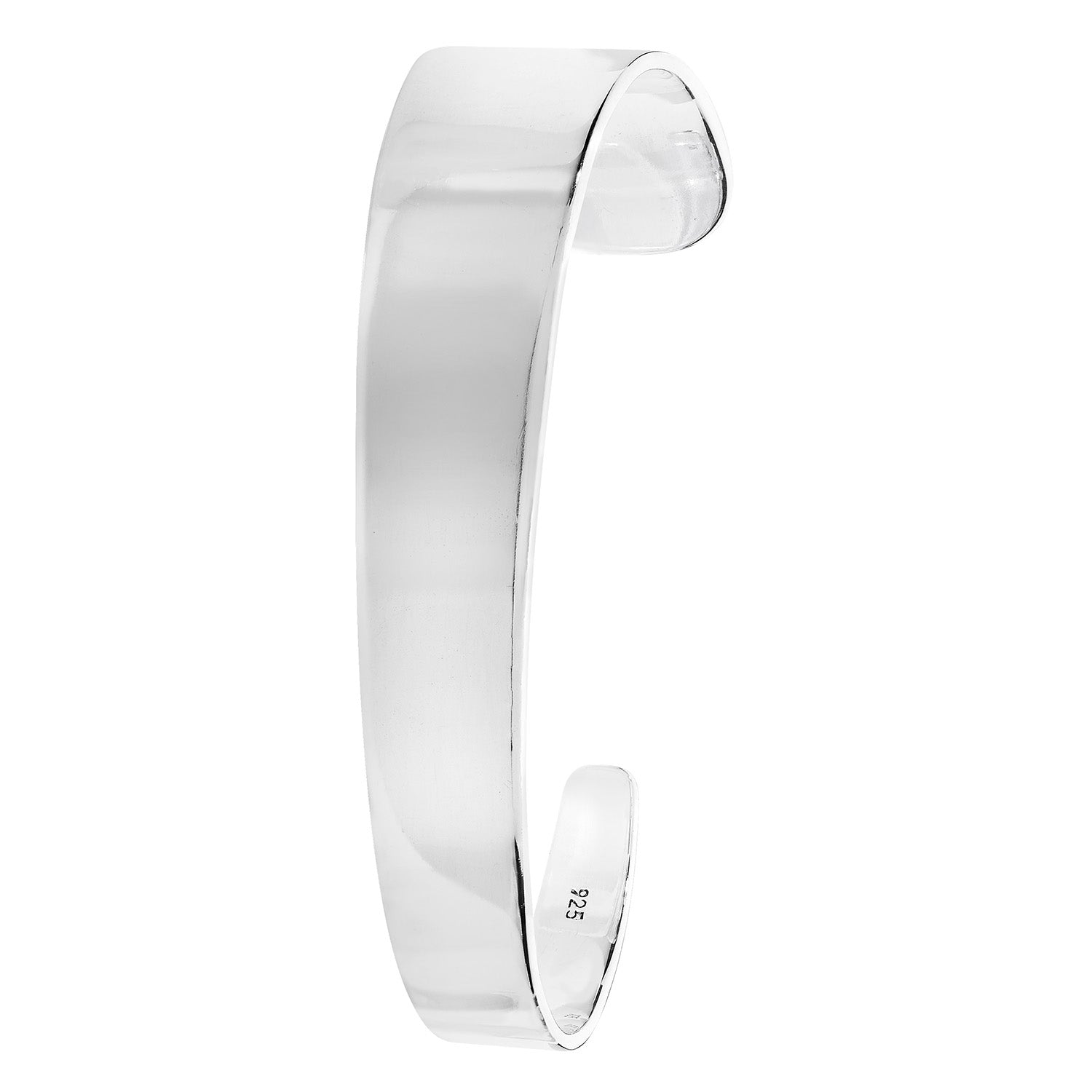 SILVER OVAL CUFF BANGLE