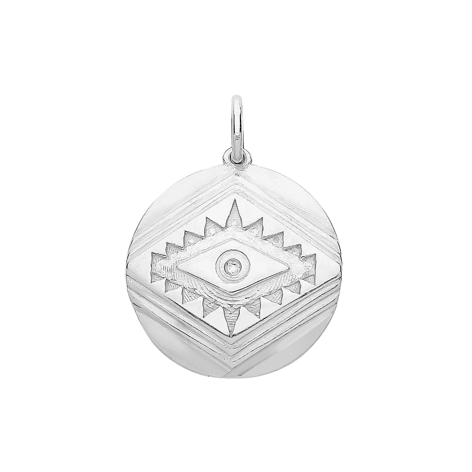 SILVER EVIL EYE PENDENT