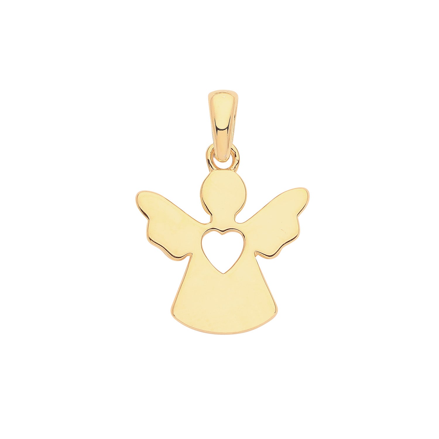 SILVER YELLOW GOLD PLATED ANGLE PENDANT