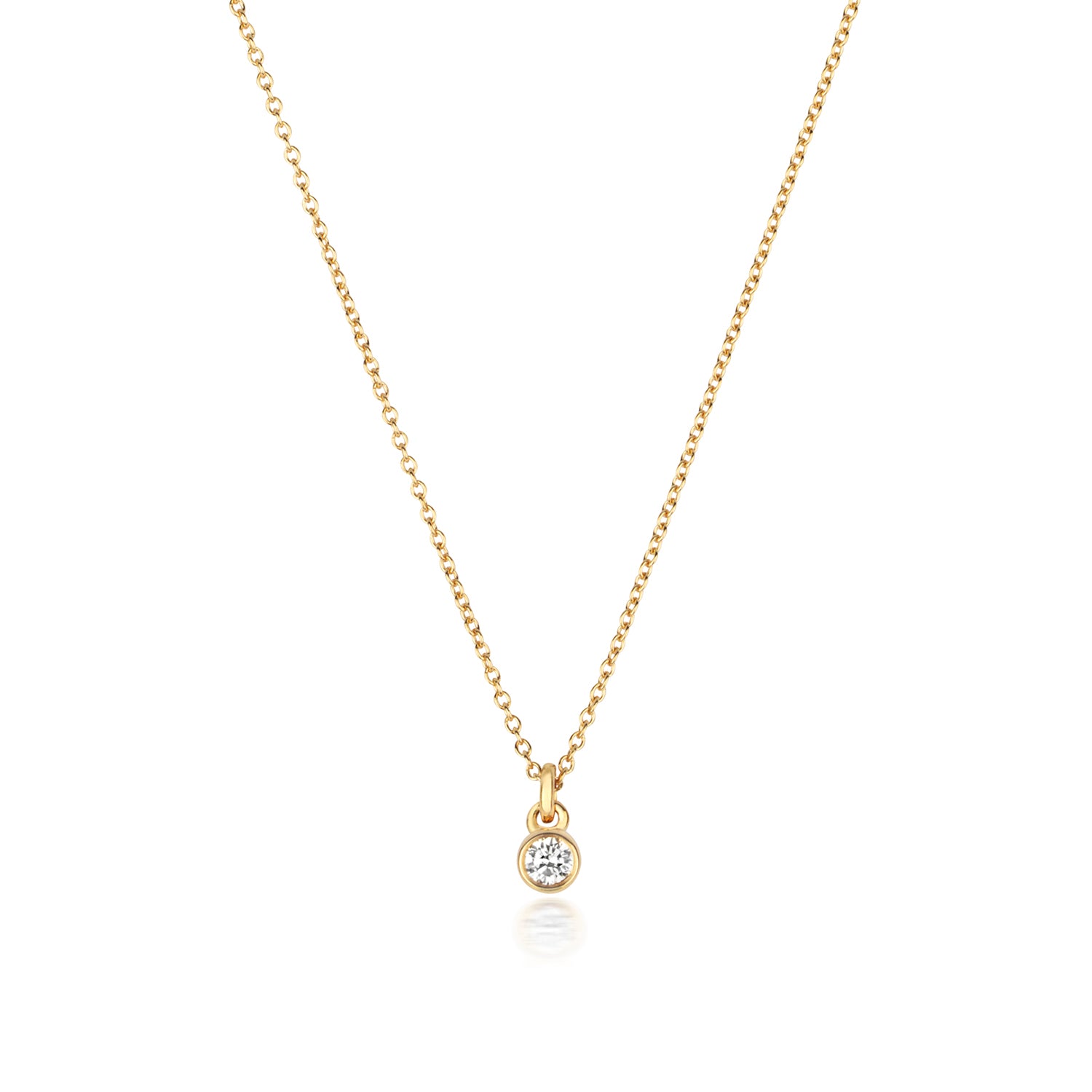 DIAMOND RUBOVER NECKLACE IN 18CT GOLD