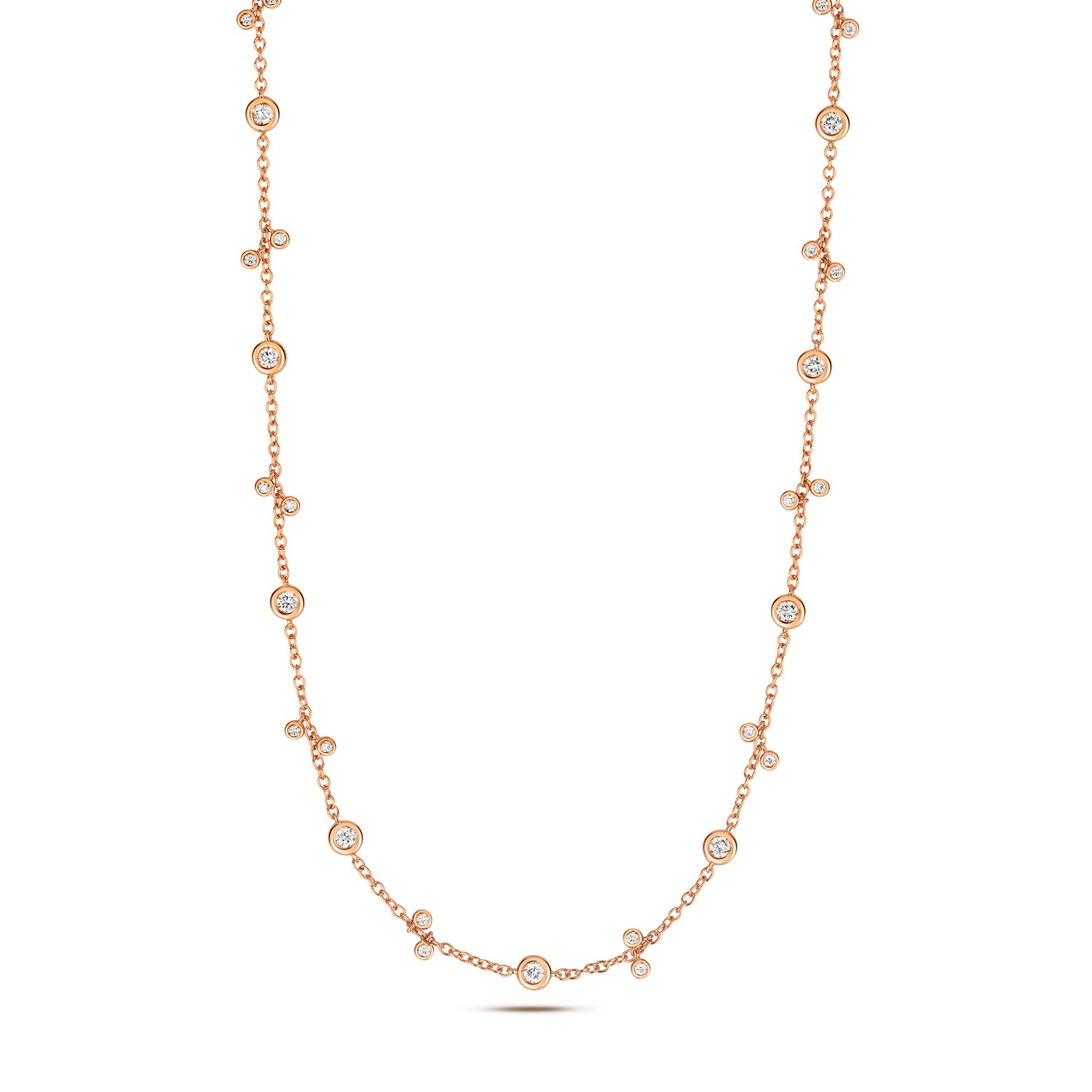 DIAMOND NECKLACE IN 18CT ROSE GOLD