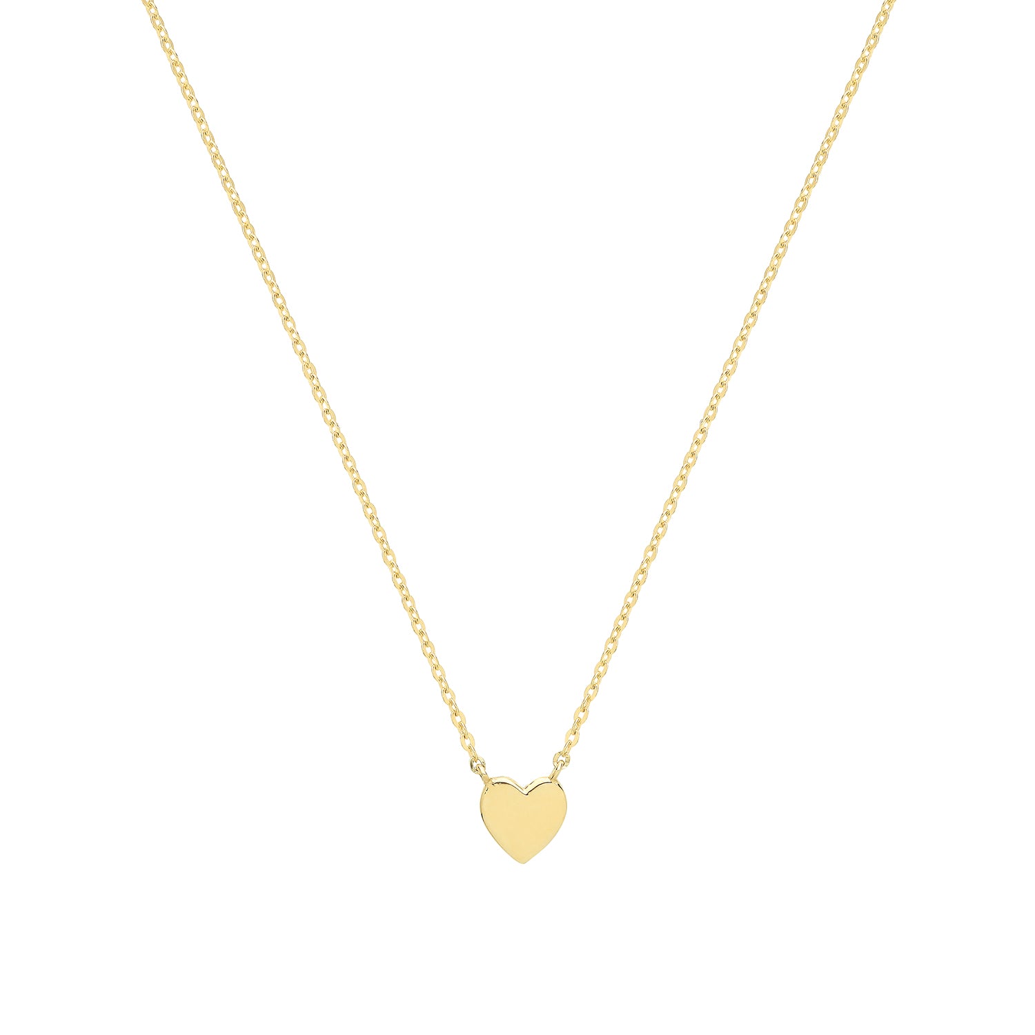9CT GOLD HEART NECKLET
