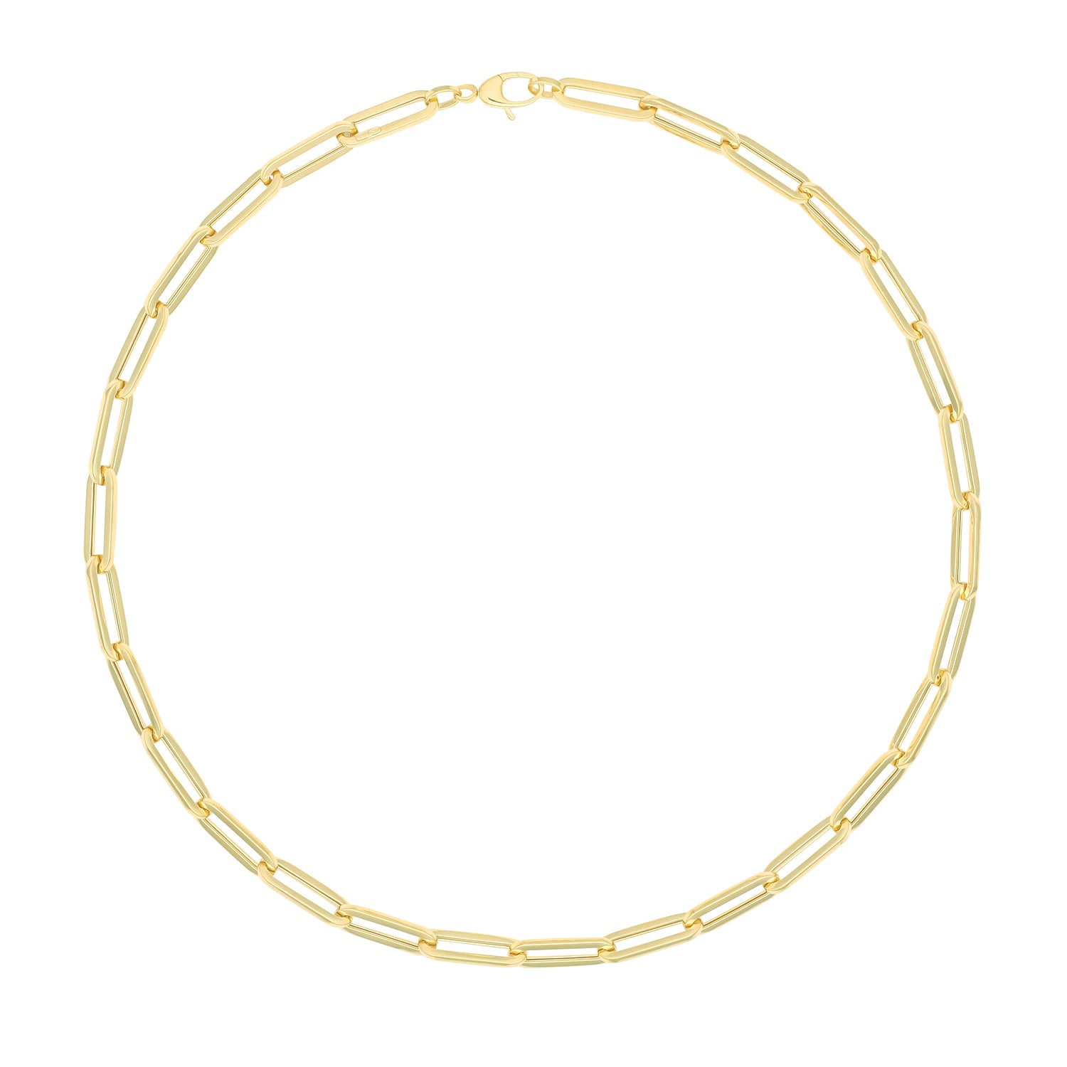 9CT GOLD PAPERCLIP NECKLET