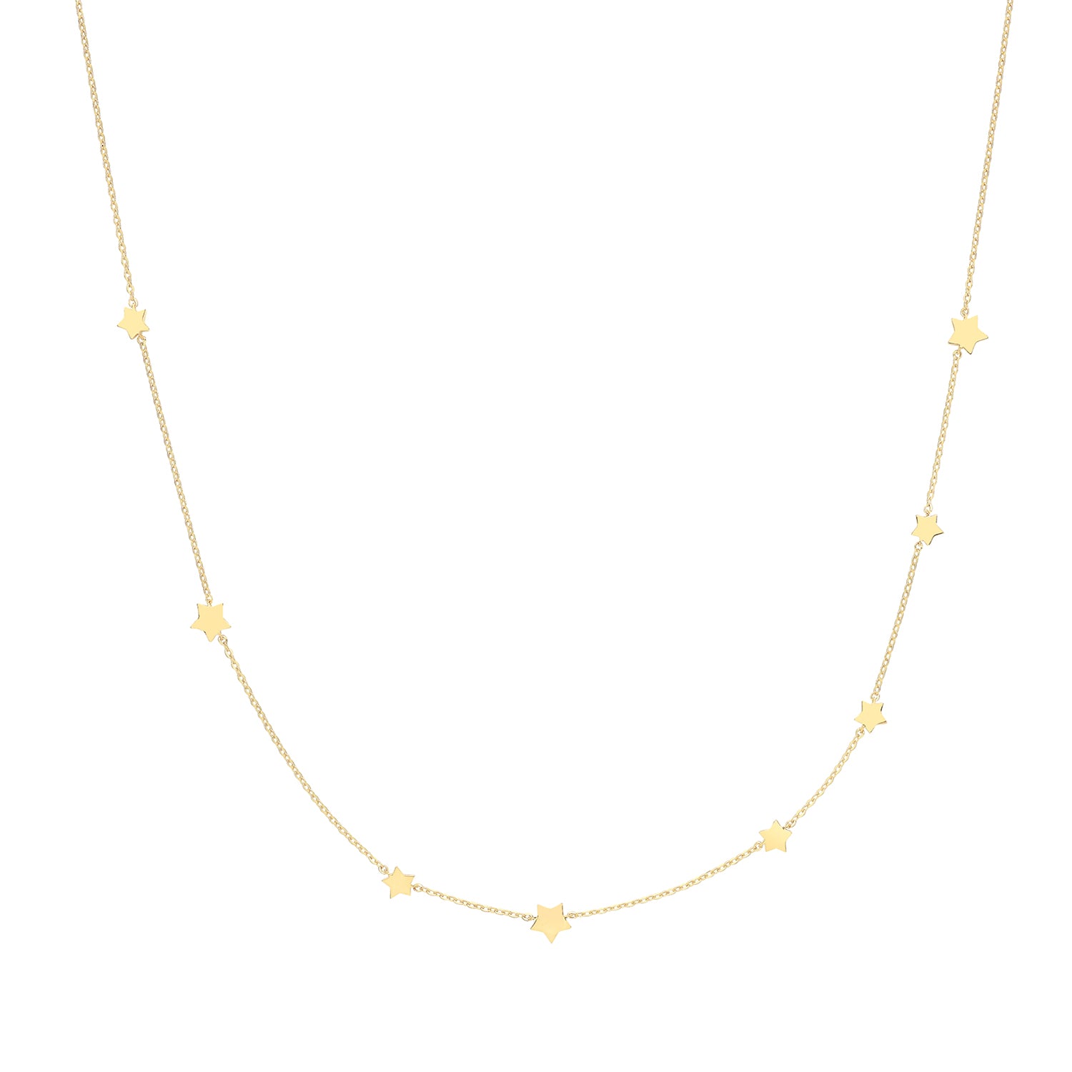 9CT GOLD STAR NECKLET