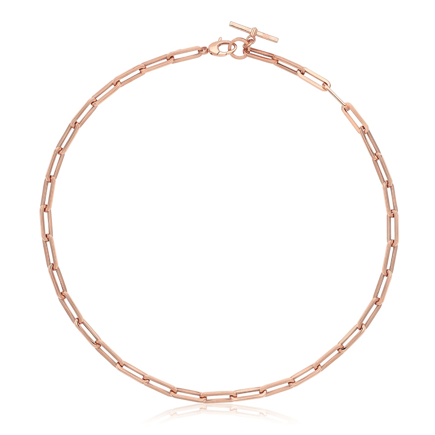 9CT ROSE GOLD HOLLOW NECKLACE