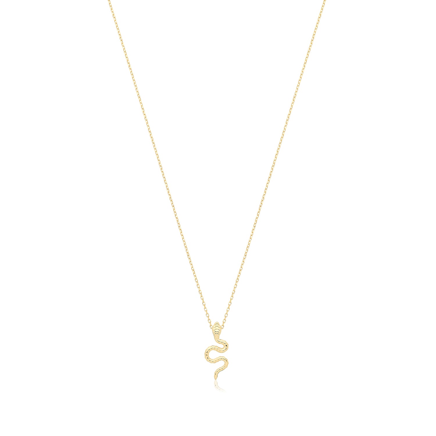 9CT GOLD SNAKE NECKLACE
