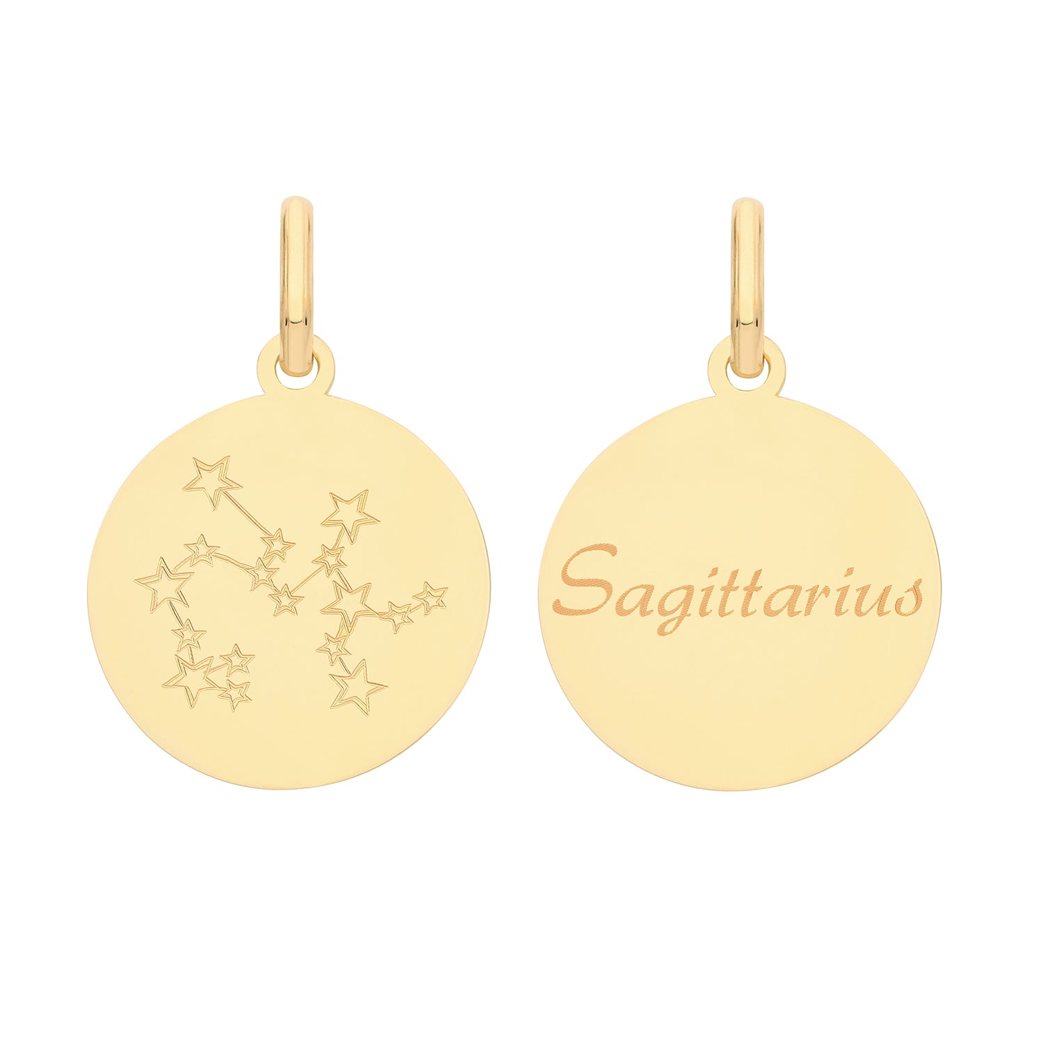 9CT GOLD ZODIAC CONSTELLATION SAGITTARIUS PENDANT