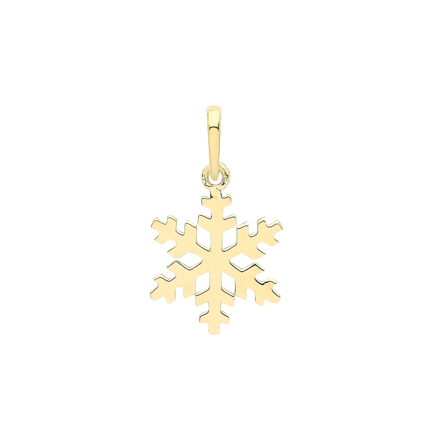 9CT GOLD SNOWFLAKE PENDANT