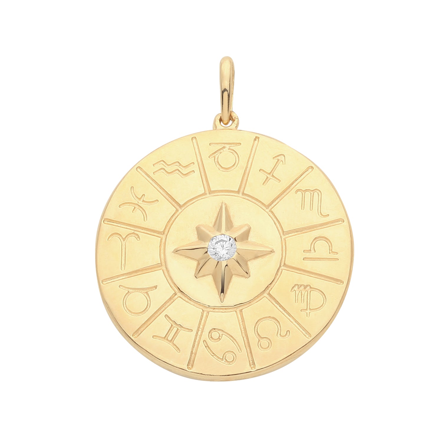 9CT GOLD ZODIAC PENDANT