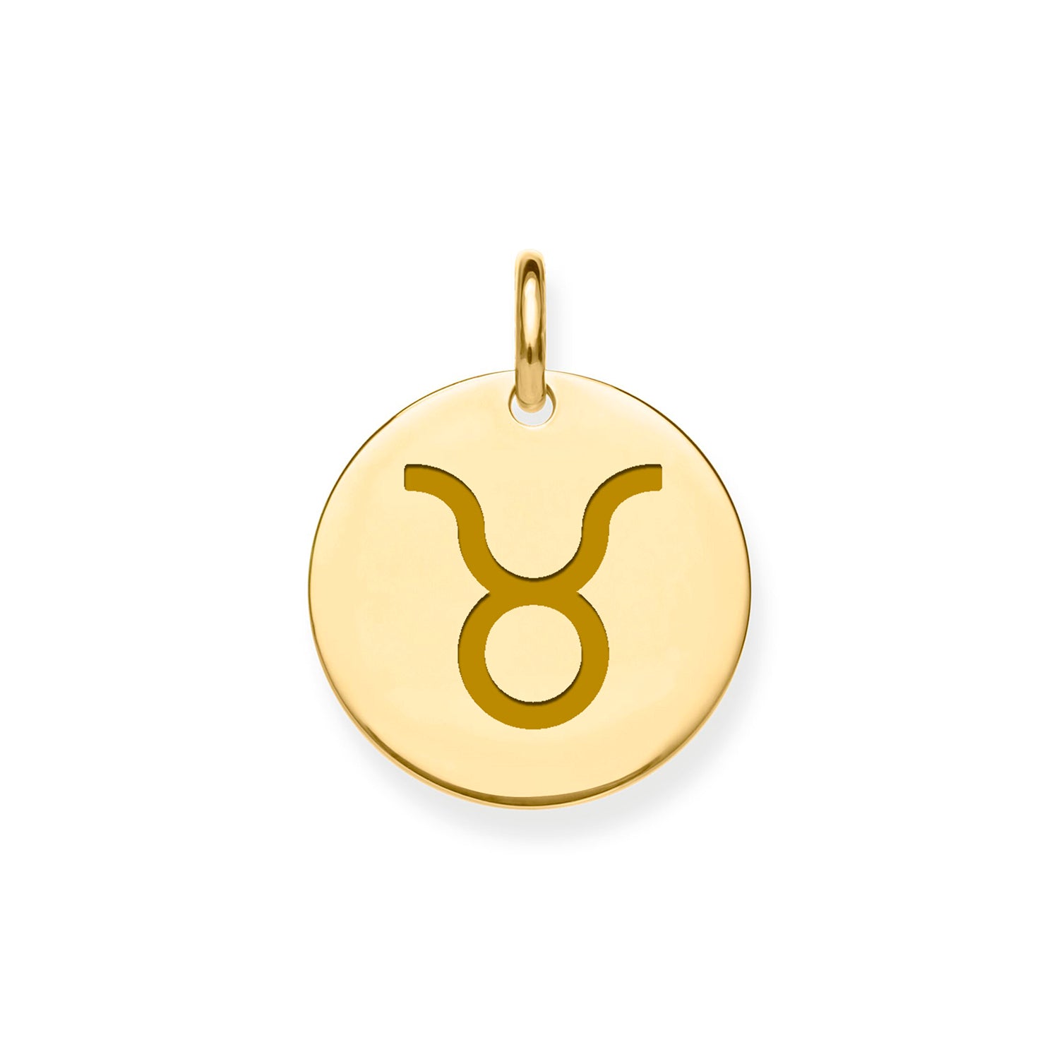 9CT GOLD TAURUS ZODIAC PENDANT