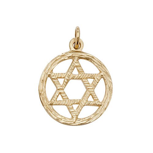 9CT GOLD STAR OF DAVID PENDANT