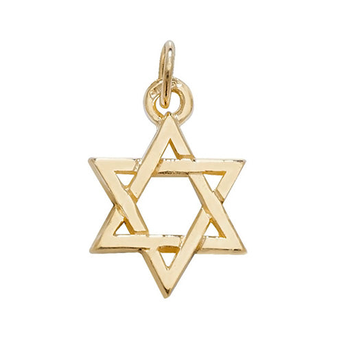9CT GOLD STAR OF DAVID PENDANT
