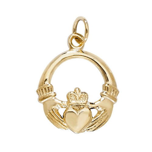 9CT GOLD CLADDAGH PENDANT