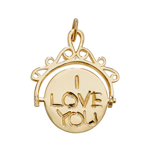 9CT GOLD I LOVE YOU PENDANT