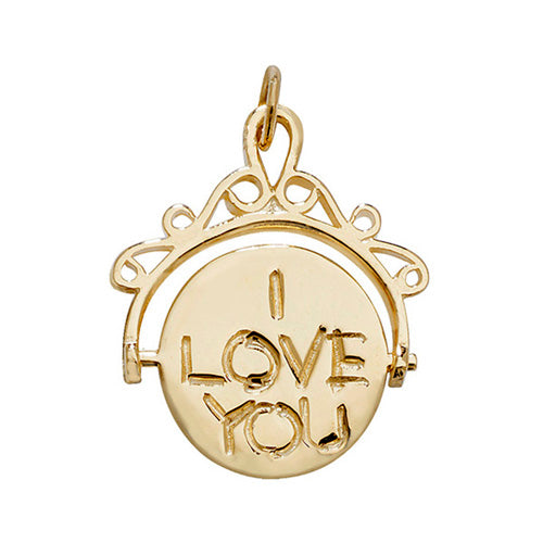 9CT GOLD  I LOVE YOU PENDANT