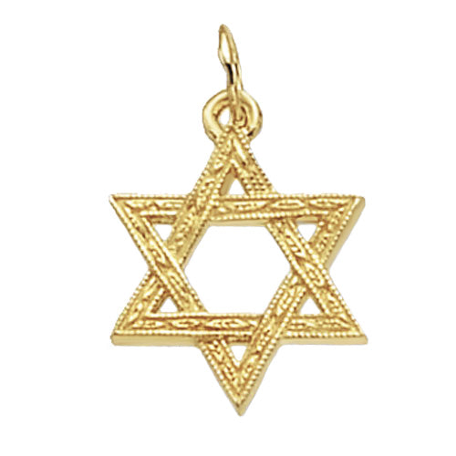 9CT GOLD STAR OF DAVID PENDANT
