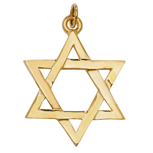 9CT GOLD STAR OF DAVID PENDANT