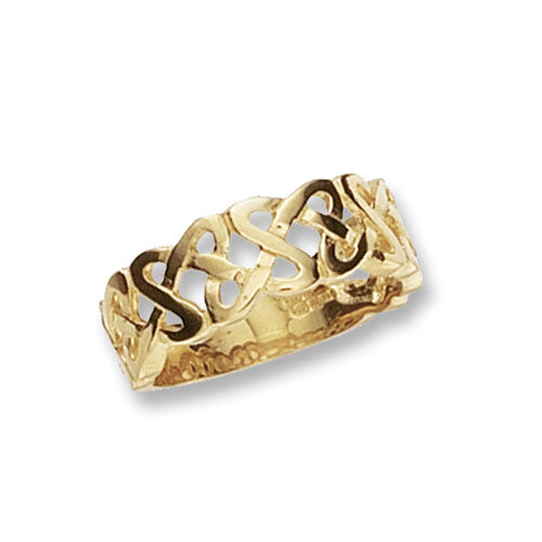 9CT GOLD GENTS' CELTIC RING