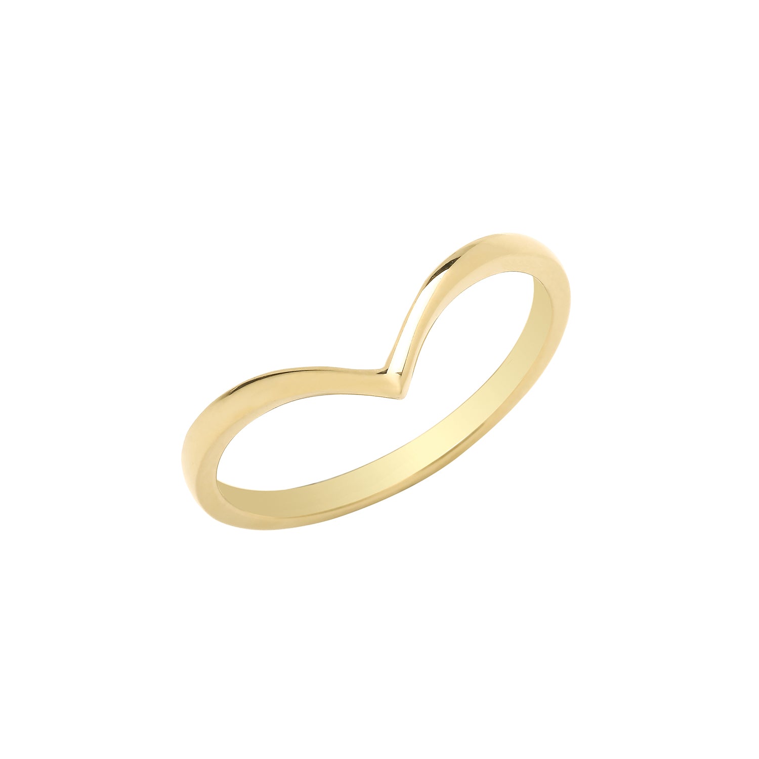 9CT GOLD WISHBONE RING