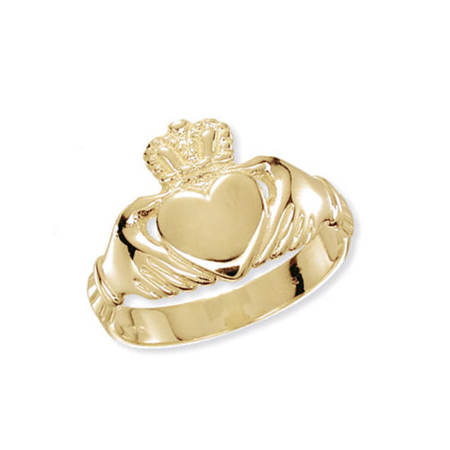 9CT GOLD GENTS' CLADDAGH RING