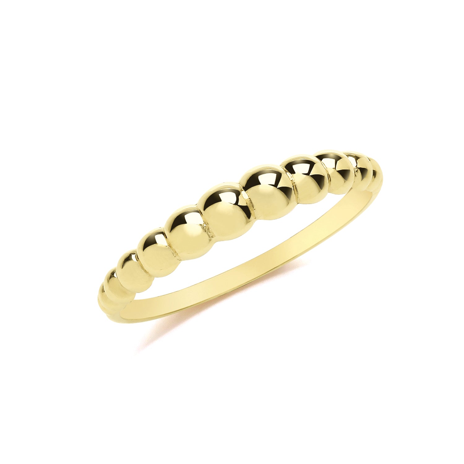 9CT GOLD BOBBLE RING