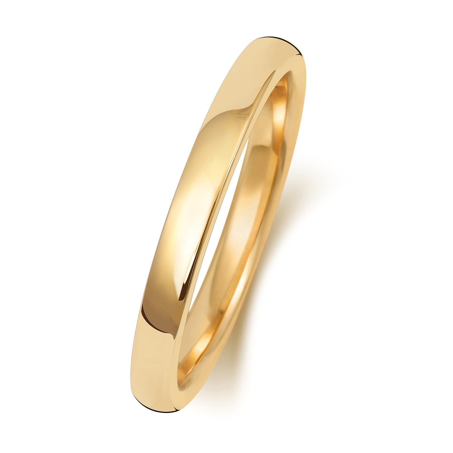 9CT GOLD 2MM SOFT COURT HEAVY WEDDING RING