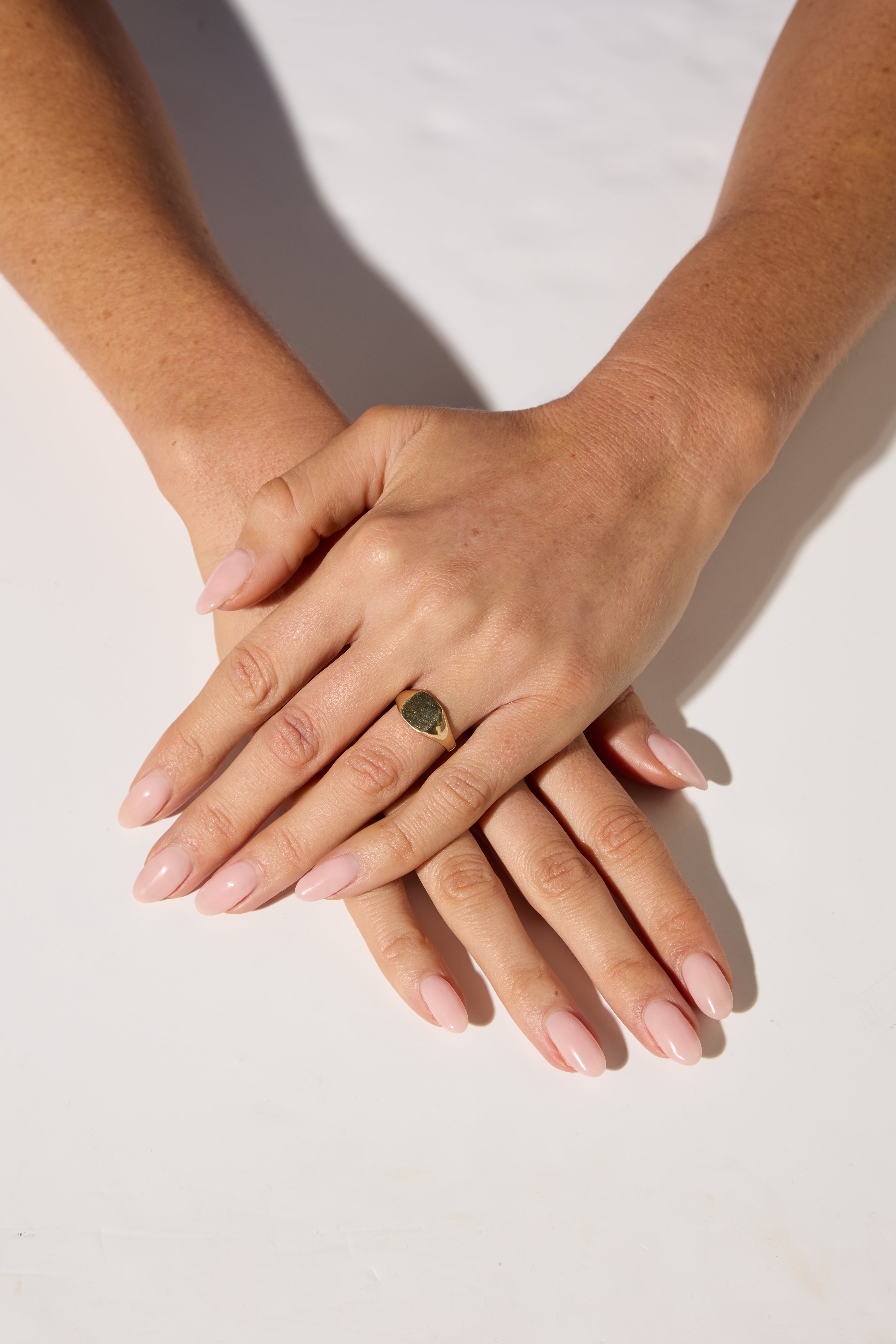 9ct Yellow Gold Cushion Shaped Signet Ring