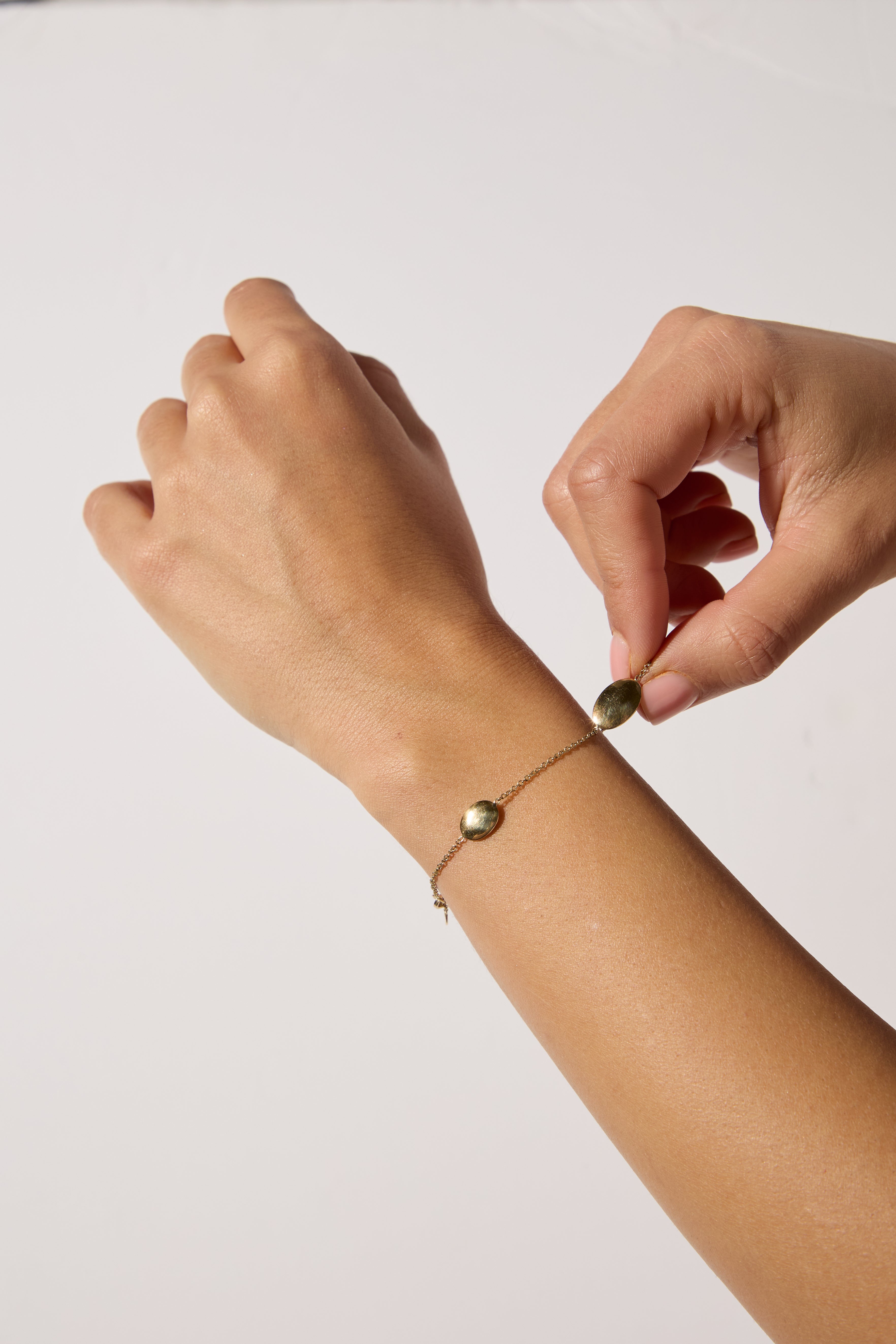 9ct Yellow Gold Flat Oval Link Bracelet