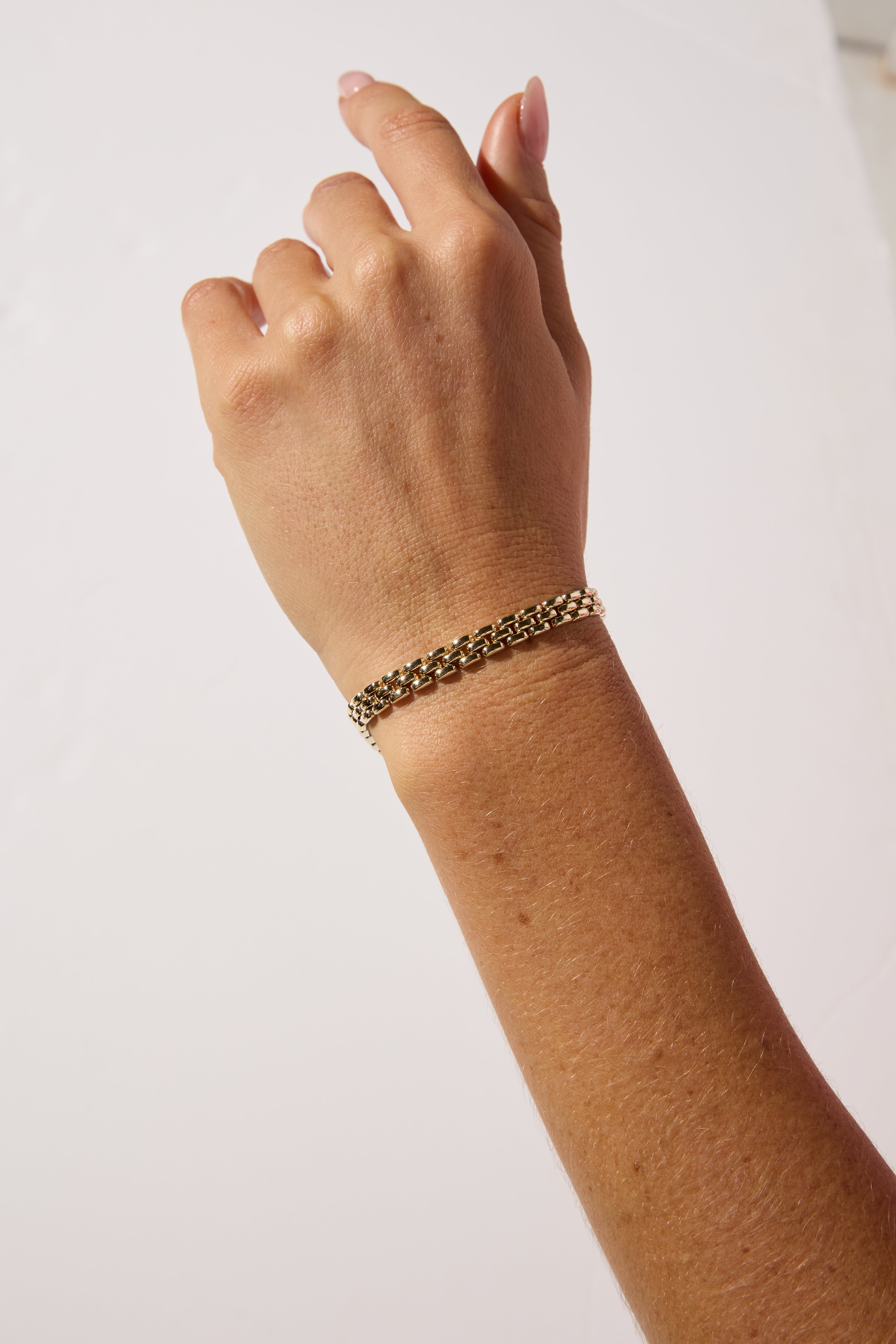 9ct Yellow Gold Panther Link Bracelet