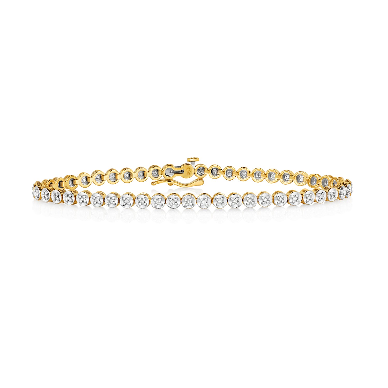 DIAMOND TENNIS BRACELET IN 9CT GOLD