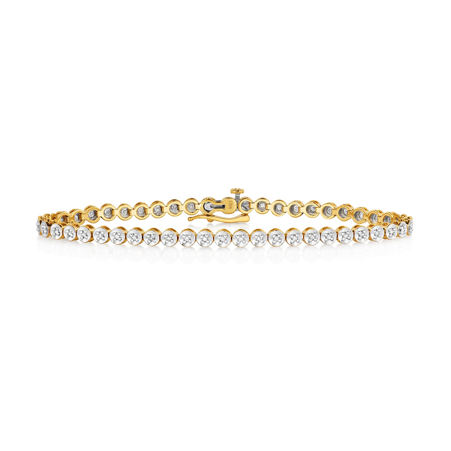 DIAMOND TENNIS BRACELET IN 9CT GOLD