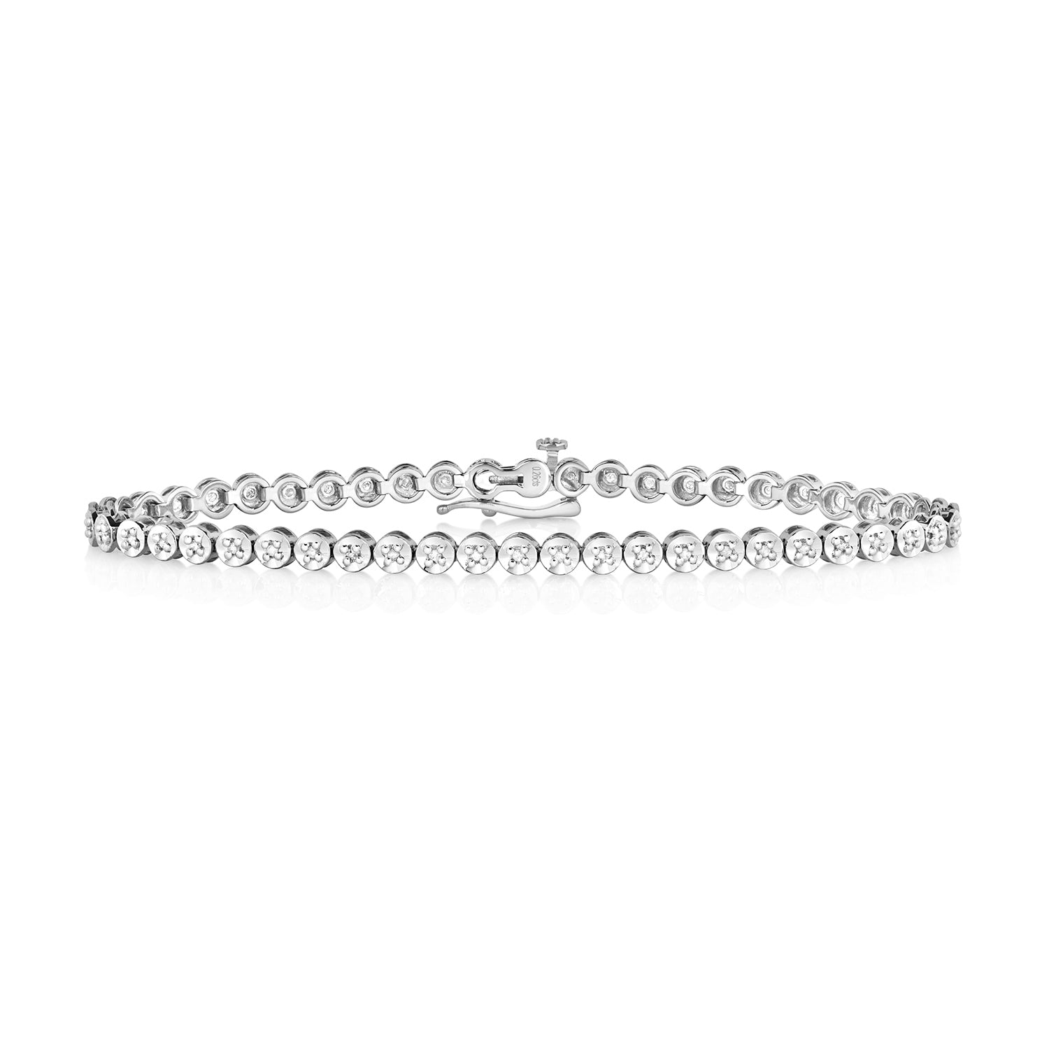 DIAMOND TENNIS BRACELET IN 9CT WHITE GOLD