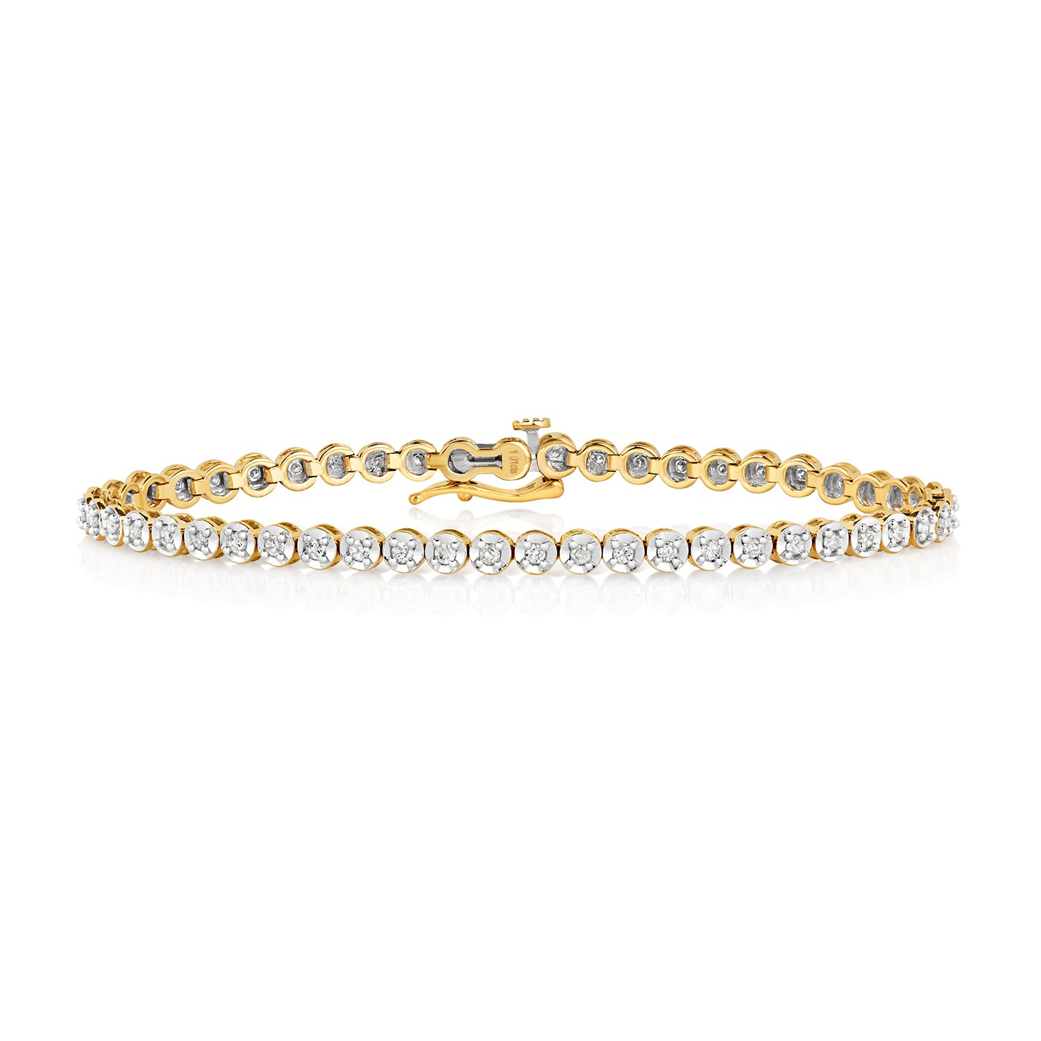 DIAMOND TENNIS BRACELET IN 9CT GOLD