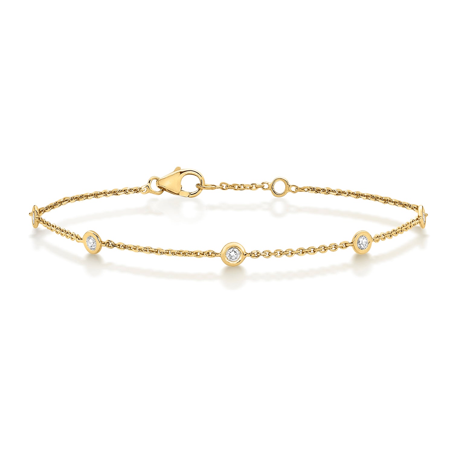 DIAMOND RUBOVER BRACELET IN 9CT GOLD